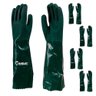 Kit 5 Luvas de PVC Palma Áspera 46CM Verde T9 LV-PVC46-9 IMBAT - 1