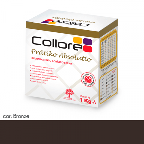 Rejunte Acrílico para Piscina Absoluto Cor Bronze - Collore Pratiko - 1kg