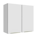 Ver imagem 1 de Armário Aéreo 70 cm 2 Portas Branco/Branco Veludo Lux Madesa