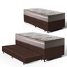 Cama Box com Colchão de Espuma D33 Millenium One Face + Auxiliar de Espuma Unique Solteiro 88cm - 1