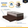 Cama Box com Colchão de Espuma D33 Millenium One Face + Auxiliar de Espuma Unique Solteiro 88cm - 5
