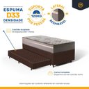 Ver imagem 5 de Cama Box com Colchão de Espuma D33 Millenium One Face + Auxiliar de Espuma Unique Solteiro 88cm