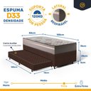 Ver imagem 6 de Cama Box com Colchão de Espuma D33 Millenium One Face + Auxiliar de Espuma Unique Solteiro 88cm