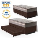Ver imagem 3 de Cama Box com Colchão de Espuma D33 Millenium One Face + Auxiliar de Espuma Unique Solteiro 88cm