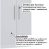 Guarda Roupa Modulado 79cm 2 Portas Alpes Luciane Móveis - 4