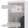 Guarda Roupa Modulado 79cm 2 Portas Alpes Luciane Móveis - 5