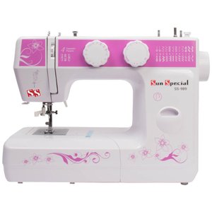 Máquina Costura Doméstica Ss-989 110V Mecânica Roxa - Sun Special