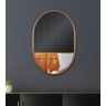 Espelho Oval Londres 80x50cm com Borda Dourada - 5