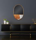 Ver imagem 4 de Espelho Oval Londres 80x50cm com Borda Dourada