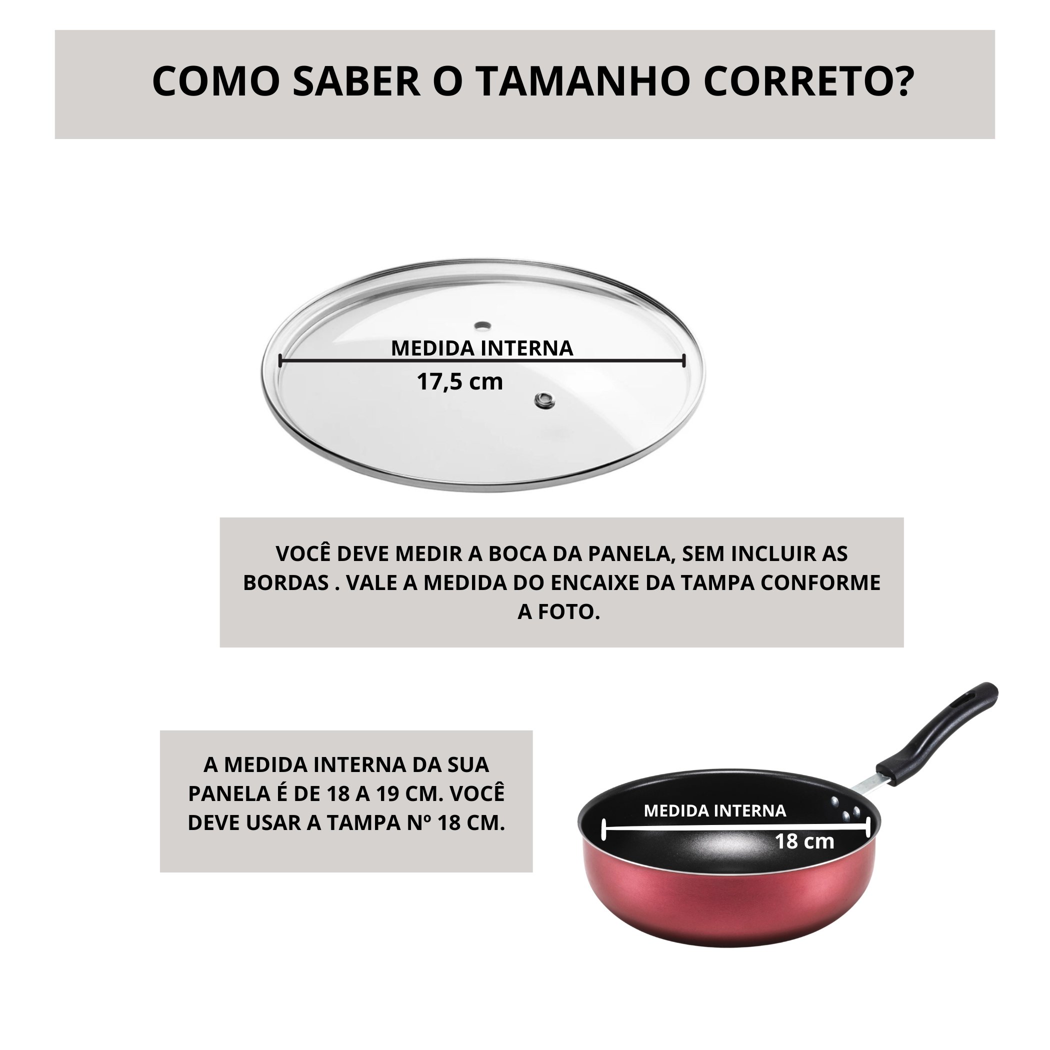 Tampa de Vidro Temperado Avulsa para Panela Caçarola Frigideira 18 Cm - 4
