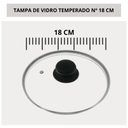 Ver imagem 3 de Tampa de Vidro Temperado Avulsa para Panela Caçarola Frigideira 18 Cm