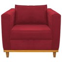 Ver imagem 5 de Poltrona Decorativa Europa Doce Sonho Móveis Cor Vermelho