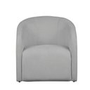 Ver imagem 5 de Poltrona Decorativa Recepção Lara Tecido Requinte Bouclê Cor Prata