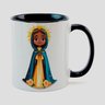 Caneca Branca com Interna Preta Y5 Nossa Senhora da Aparecida 11 - 1
