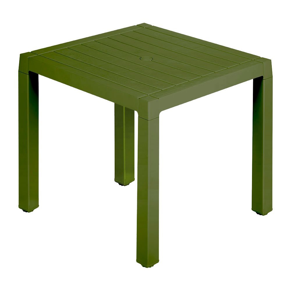 Conjunto Mesa e 04 Cadeiras Plasticas com Braços Baru Rimax - Verde - 3