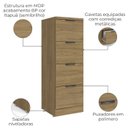 Ver imagem 3 de Gaveteiro Pasta Suspensa 4 Gavetas Versatil 1004a Itapua Kappesberg