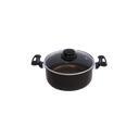 Ver imagem 3 de Caçarola Antiaderente Longa Vida Nº24 - Tampa de Vidro Rizzoflon - Preto