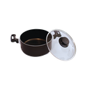 Ver imagem 5 de Caçarola Antiaderente Longa Vida Nº24 - Tampa de Vidro Rizzoflon - Preto