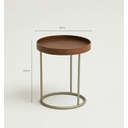 Ver imagem 4 de Mesa de Centro Oscar - Tampo Freijo - Base Aço Carbono - Altura 40cm