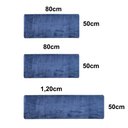 Ver imagem 3 de Tapete Para Quarto Kit 3 Peças Pelo Macio Beira De Cama:Azul