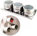 Ver imagem 6 de Porta Temperos Condimentos Magnetico Aço Inox 316 - 3 Peças