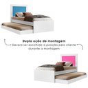 Ver imagem 7 de Bicama Cama Solteiro com Cama Auxiliar Mdf Luara Branco Decmade