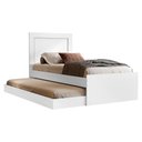 Ver imagem 1 de Bicama Cama Solteiro com Cama Auxiliar Mdf Luara Branco Decmade