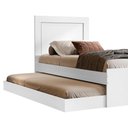 Ver imagem 6 de Bicama Cama Solteiro com Cama Auxiliar Mdf Luara Branco Decmade