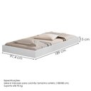Ver imagem 4 de Bicama Cama Solteiro com Cama Auxiliar Mdf Luara Branco Decmade