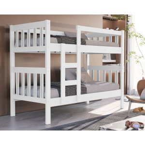 Beliche Infantil 100% Mdf Vira 2 Cama Solteiro Alta Qualidade Quarto Compacto - Acompanha 2 Colchõ