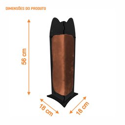 Arranhador Canto de Sofá Para Pet Gato Premium MDF Preto Veludo Terracota - Desk Design - 4