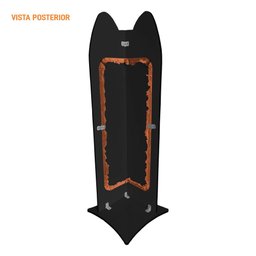 Arranhador Canto de Sofá Para Pet Gato Premium MDF Preto Veludo Terracota - Desk Design - 7