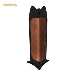 Arranhador Canto de Sofá Para Pet Gato Premium MDF Preto Veludo Terracota - Desk Design - 5