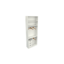 Ver imagem 1 de Armário Cabideiro Gaveta Misto M41 100% Mdf Closet Arara Vetorial Móveis Branco