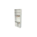 Ver imagem 4 de Armário Cabideiro Gaveta Misto M41 100% Mdf Closet Arara Vetorial Móveis Branco