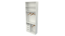 Ver imagem 4 de Armário Cabideiro Gaveta Misto M41 100% Mdf Closet Arara Vetorial Móveis Branco