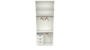 Ver imagem 3 de Armário Cabideiro Gaveta Misto M41 100% Mdf Closet Arara Vetorial Móveis Branco
