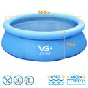 Ver imagem 4 de Piscina Inflável Joy Set 4760l Circular 300cm com Capa Filtro Bomba Forro Vg Plus 220v