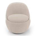 Ver imagem 6 de Poltrona Orgânica Living Memphis Base Giratória Bouclê Bege - Abmaza