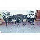 Ver imagem 7 de Conjunto Mesa 2 Poltronas Viena Premium Jardim Varanda Sacada Preto