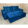 Sofá Retrátil Reclinável Resistente e Confortável Boa Vista 2.30m Cor:azul;tamanho:2,30m - 1