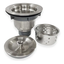 Ver imagem 2 de Válvula 4 1/2 Ralo de Pia Cozinha com Cesto Higiênico Demima com Cesto Higiênico Cromado