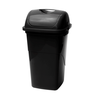 Lixeira Quadrada Multiuso Basculante Capacidade 30 Litros Cor Preto Durín - 1