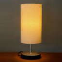 Ver imagem 1 de Abajur Luminaria de Mesa Redondo com Interruptor Ref 84 Decoração Casa Sala Quarto Escritório Moveis