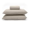 Jogo de Cama Buettner Queen Malha Basic Liso 3 Peças Trigo - 1
