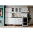 Ver imagem 4 de Balcão de Cozinha Gabinete C/pia Múltipla 6015 3 Portas e 2 Gavetas 105cm Branco/preto - Bertolini