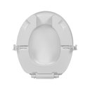 Ver imagem 5 de Assento Sanitário Elevado Astra Tae7t/k com Tampa e Trava 11cm Almofadado Branco