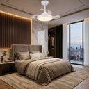Ver imagem 6 de Ventilador de Teto Air Small Branco Led Retrátil Controle Remoto Bivolt