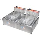 Ver imagem 1 de Fritadeira Elétrica Industrial Inox 2 Cubas 5 Litros com Cesto:127v