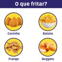 Ver imagem 4 de Fritadeira Elétrica Industrial Inox 2 Cubas 5 Litros com Cesto:127v